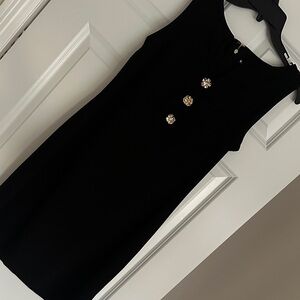 Karl Lagerfeld Elegant Black Sleeveless Dress
